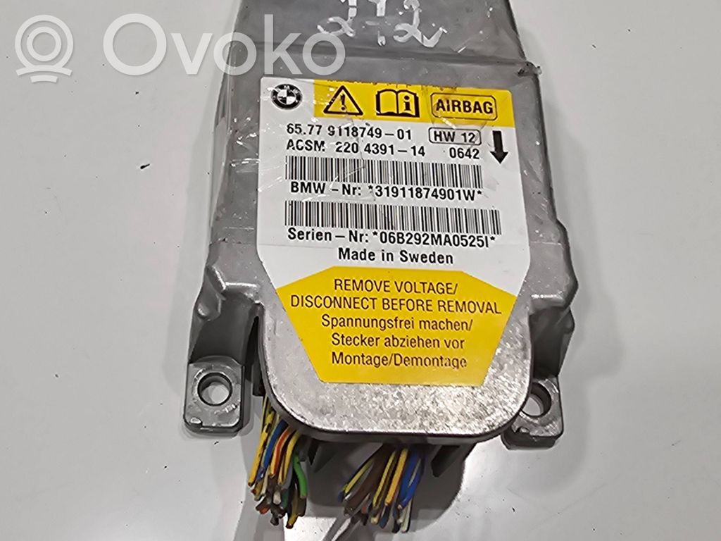 Unidad de control/módulo del Airbag   31911874901W,9118749,220439114,911874901