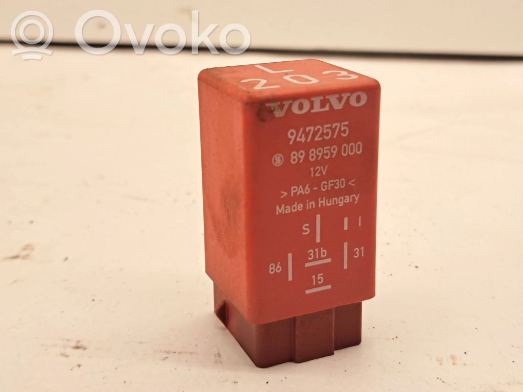 Volvo S70  V70  V70 XC Window wiper relay 