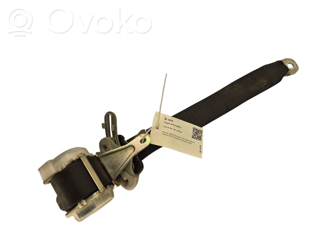 Lexus RX 330 - 350 - 400H Rear seatbelt 