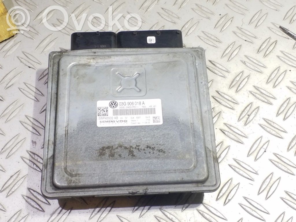 Engine control unit/module   03G906018A,5WP45502AB