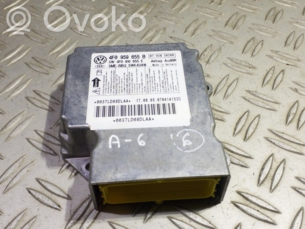 Airbag control unit/module   4F0959655B,SW4F0910655E,0037LD08DLAA