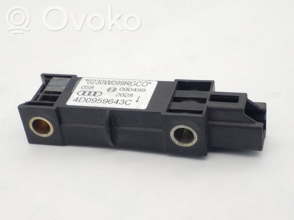 Audi A8 S8 D2 4D Airbag deployment crash/impact sensor 