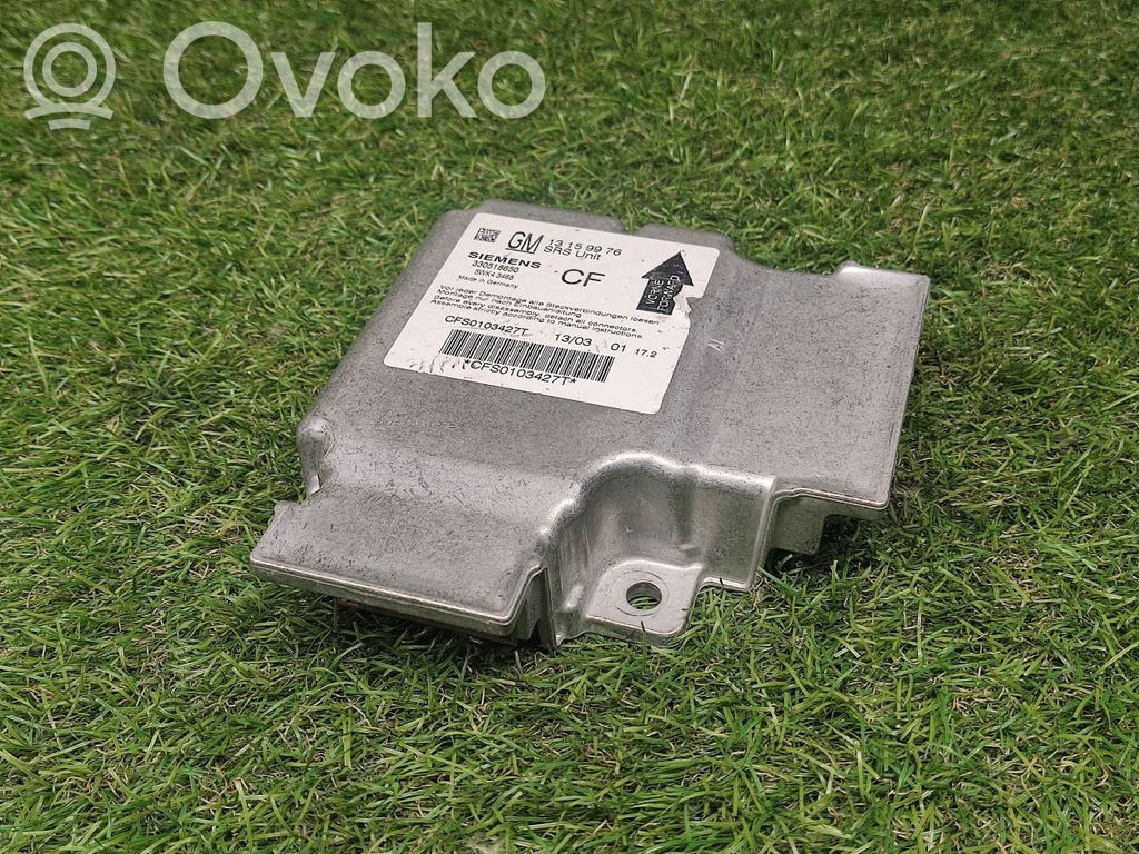 Opel Vectra C Airbag control unit/module 