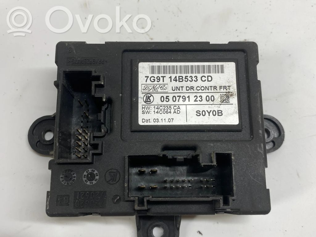 Unité de commande module de porte   7G9T14B533CD,14C235CA,0507912300,0507