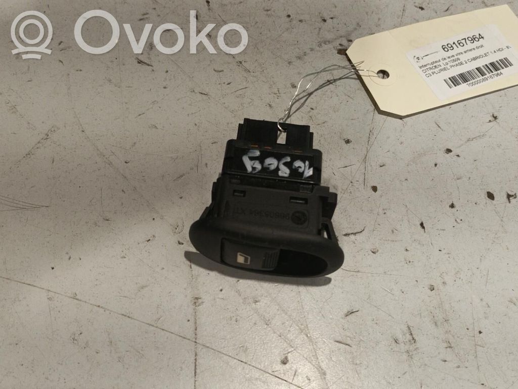 Citroen C3 Pluriel Electric window control switch 