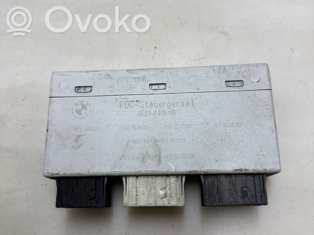 BMW 7 E65 E66 Parkavimo (PDC) daviklių valdymo blokas 