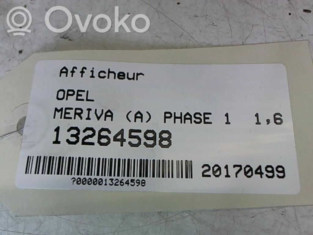 Opel Meriva A Screen/display/small screen 
