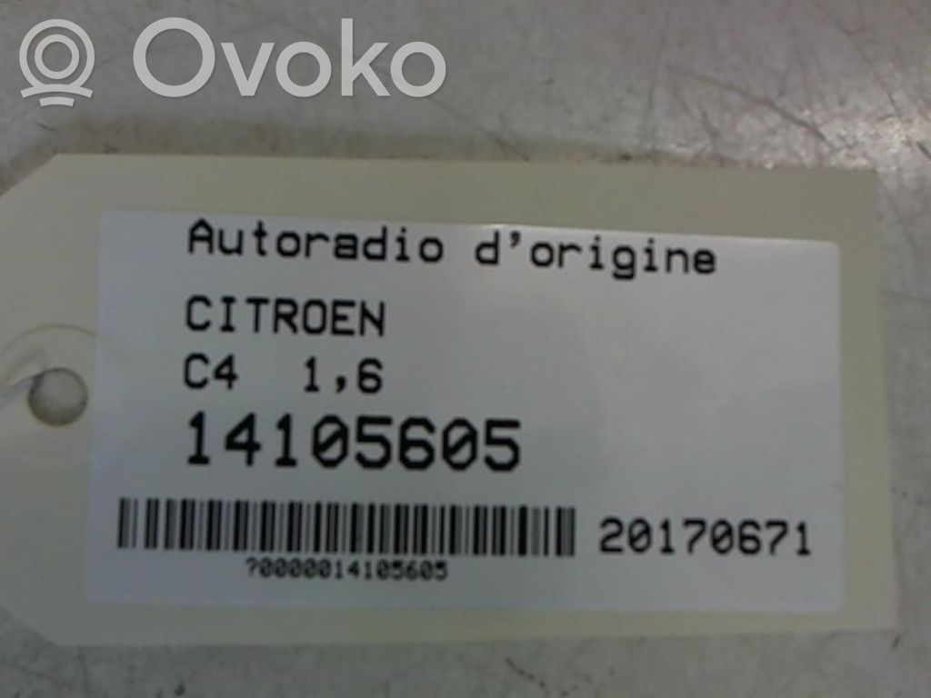 Citroen C4 I Unité principale radio / CD / DVD / GPS 