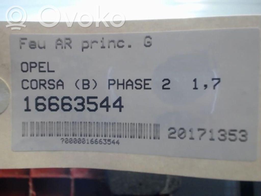 Opel Corsa B Rear/tail lights 