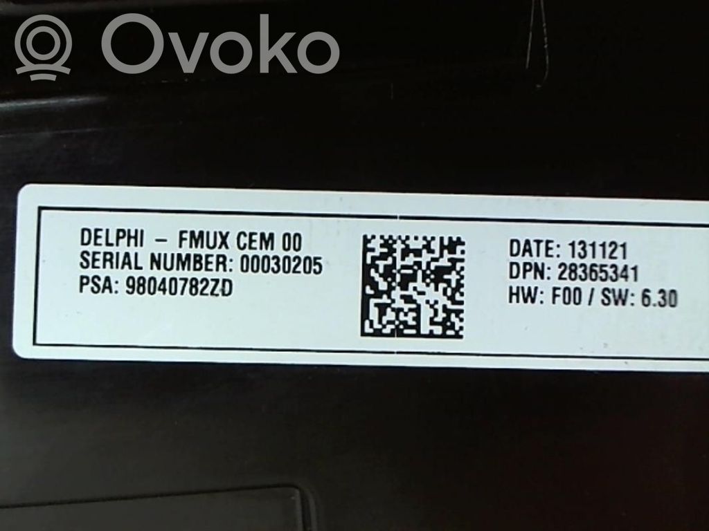 Citroen C4 II Climate control unit 