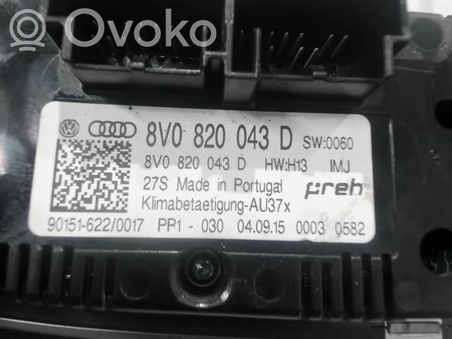 Audi A3 S3 8V Climate control unit 