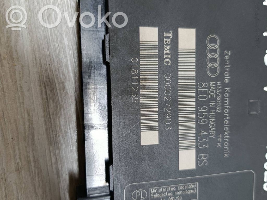 Audi A4 S4 B7 8E 8H Module confort 