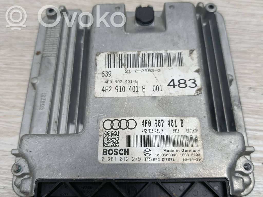 Audi A6 S6 C6 4F Variklio valdymo blokas 