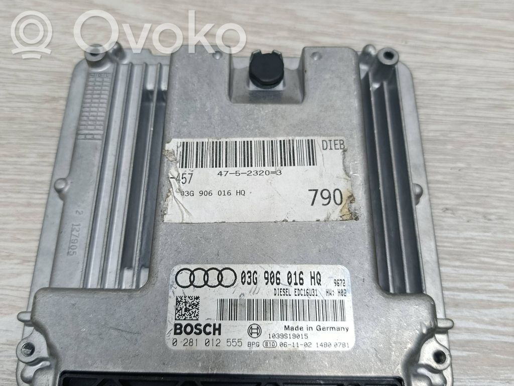 Engine control unit/module   03G906016HQ,1039S19015,0281012555
