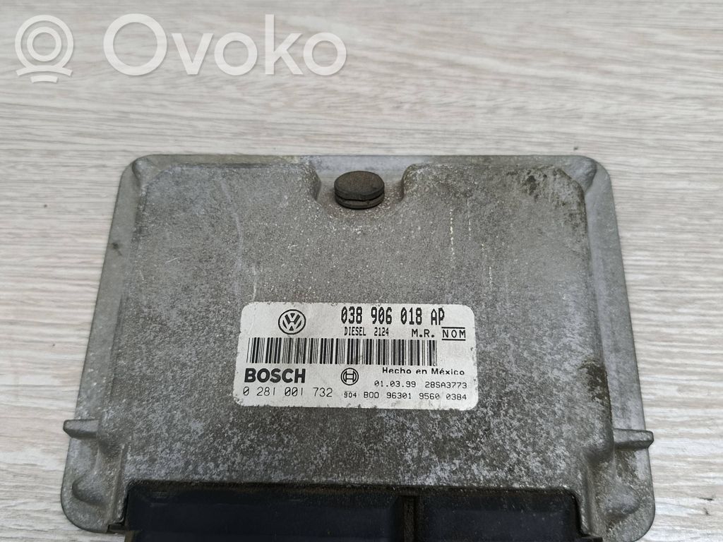 Engine control unit/module   038906018AP,28SA3773,0281001732