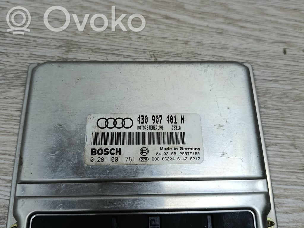 Engine control unit/module   4B0907401H,0281001781,28RTE183