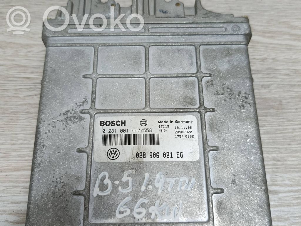 Engine control unit/module   028906021EG,0281001557,28SA2970