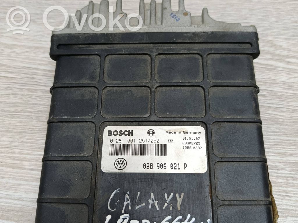 Unidad de control/módulo del motor   028906021P,28SA2729,0281001251