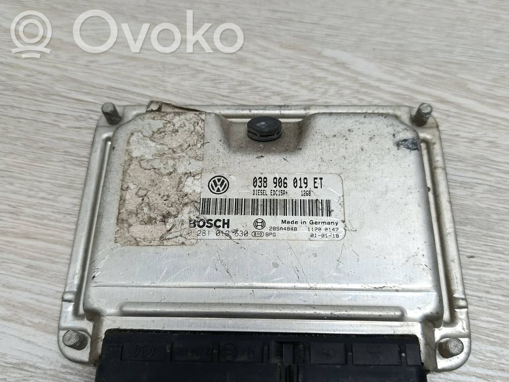Engine control unit/module   038906019ET,28SA4848,0281013630