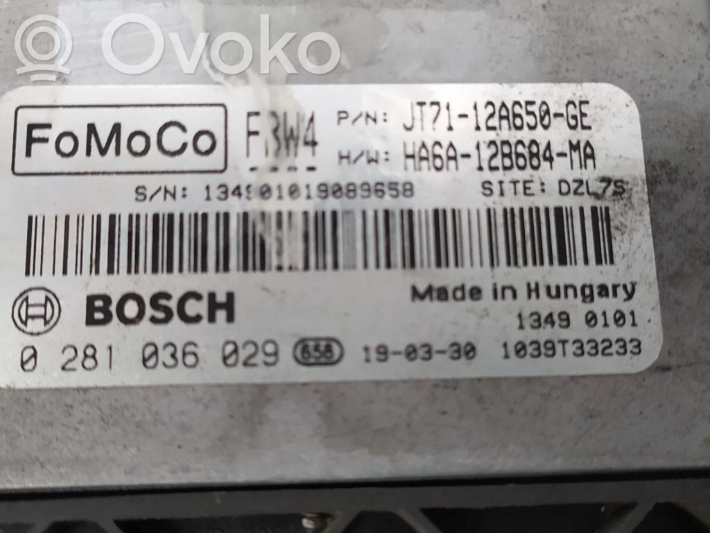 Sterownik / Moduł ECU   0281036029,JT7112A650GE