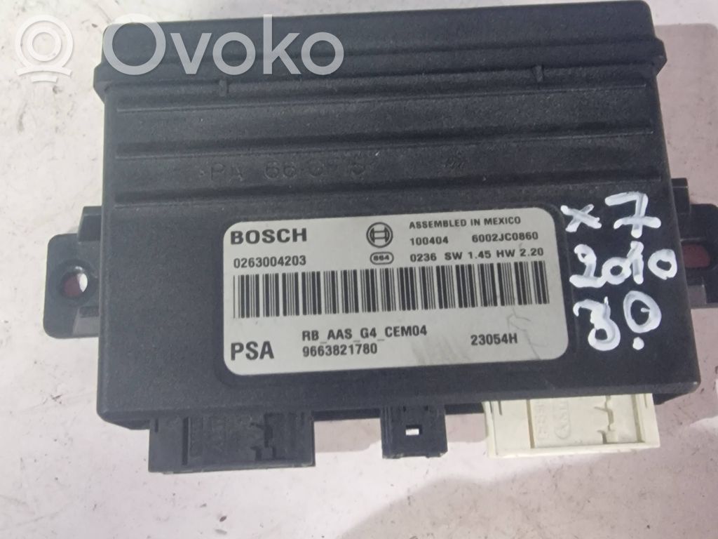 Parking PDC control unit/module   6002JC0860,9663821780,0263004203