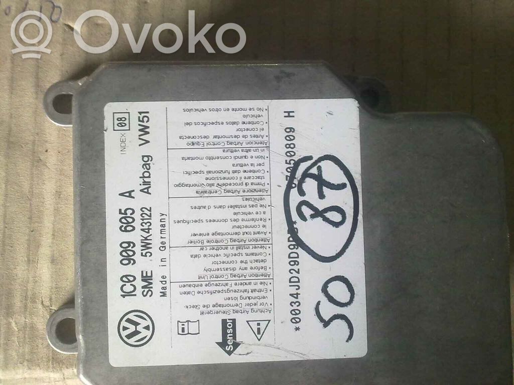 Turvatyynyn ohjainlaite/moduuli   1C0909605A