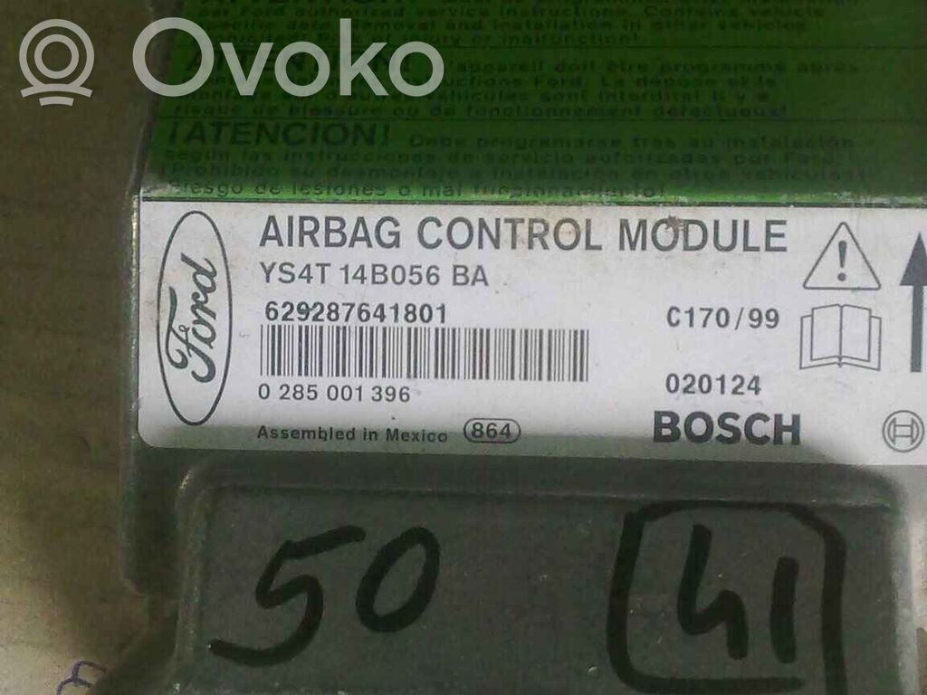 Airbag control unit/module   YS4T14B056BA,0285001396