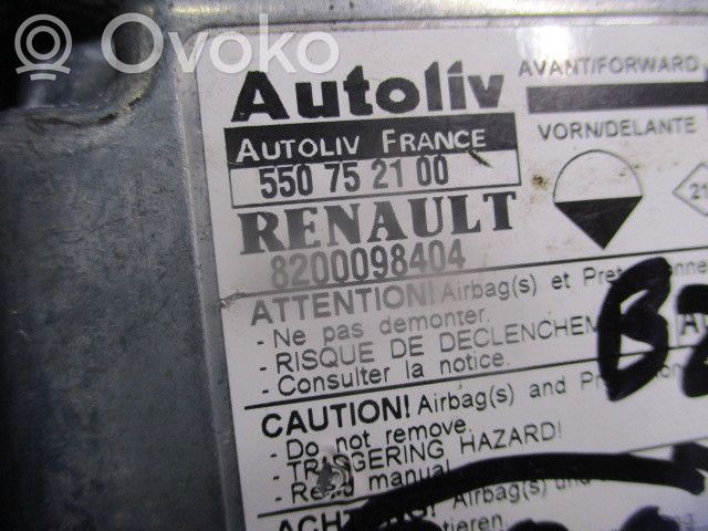 Airbag control unit/module   550752100,4P,8200098404