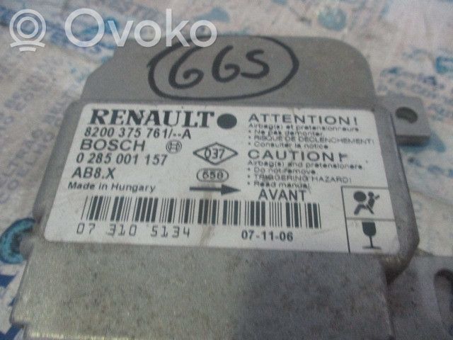 Module de contrôle airbag   8200375761A