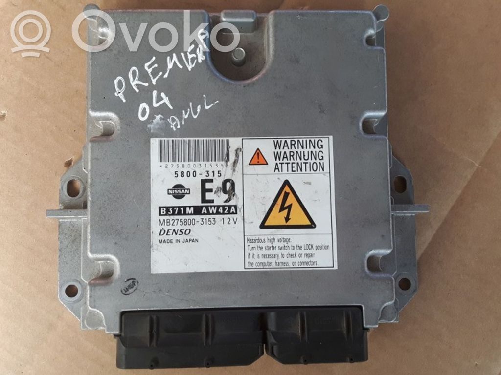 Engine control unit/module   B371MAW42A,MB2758003153