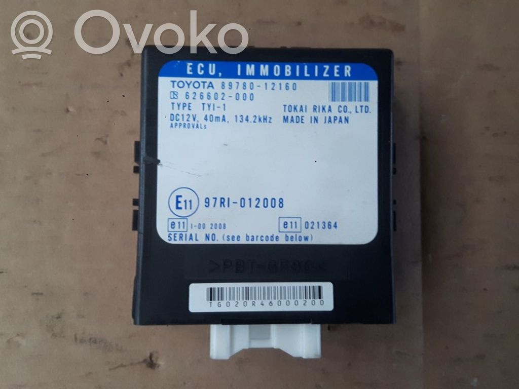 Toyota Corolla E120 E130 Immobilizer control unit/module 