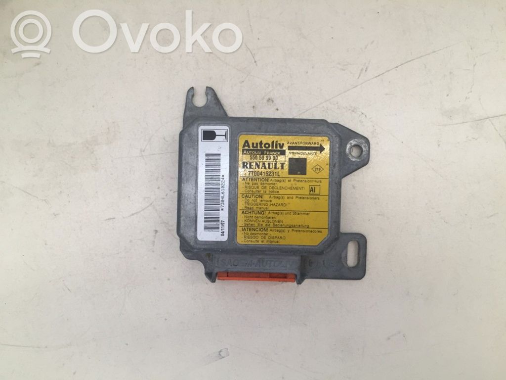 Renault Megane I Airbag control unit/module 