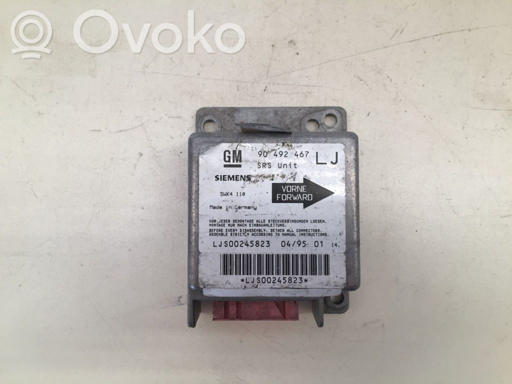 Opel Omega B2 Airbag control unit/module 