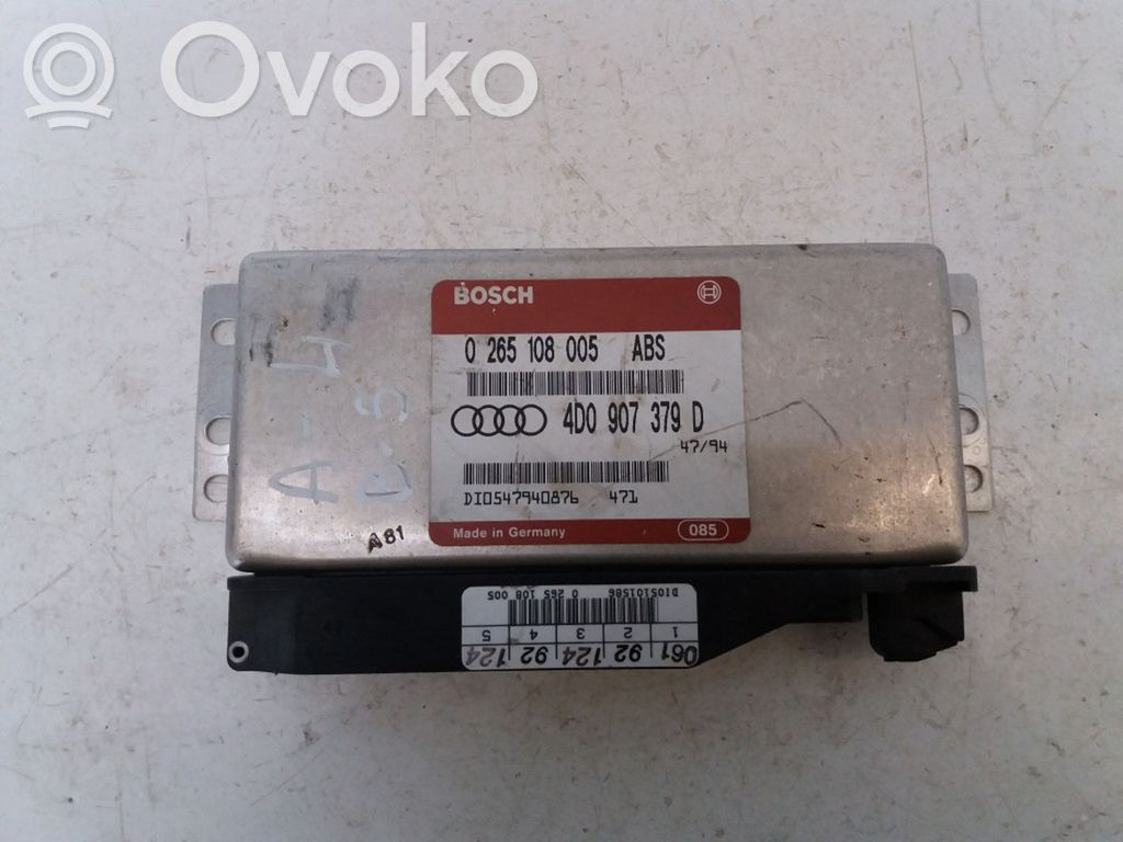 Unidad de control/módulo del ABS   4D0907379D,0265108005