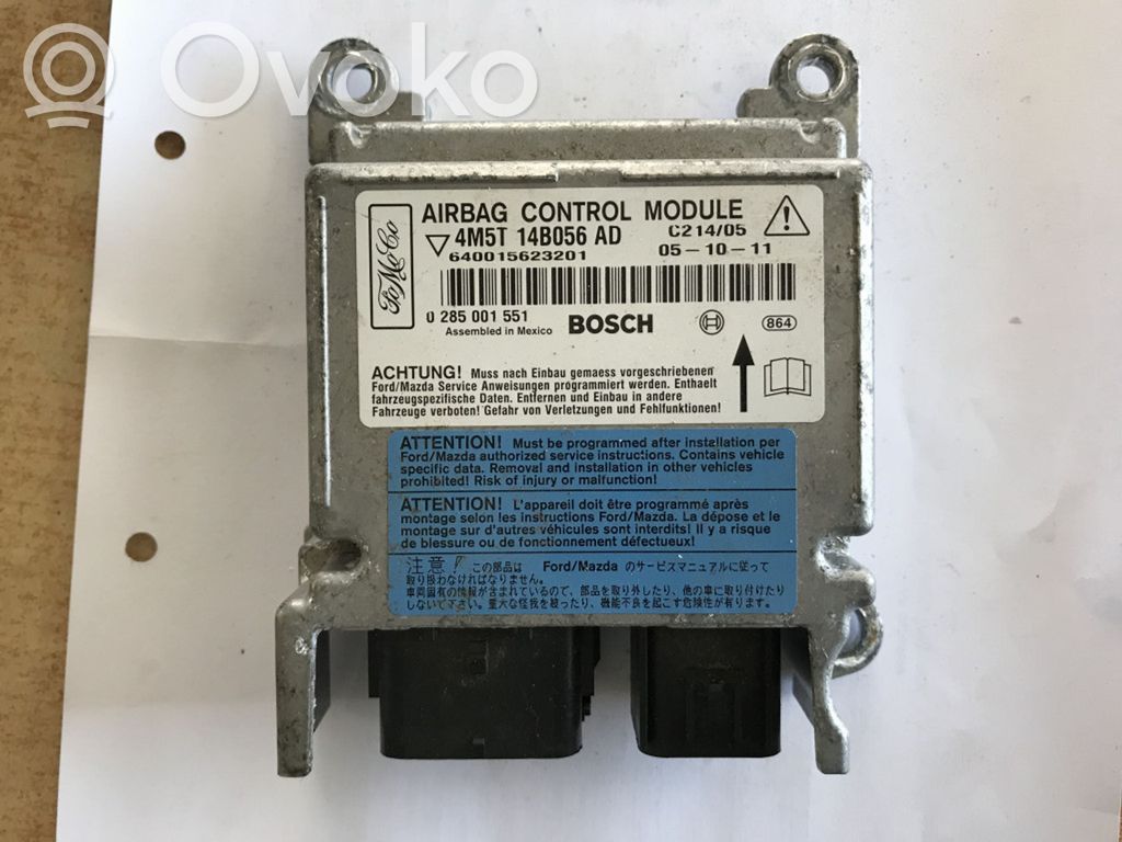 Airbag control unit/module   4M5T14B056AD