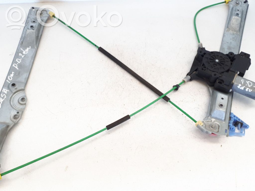 Opel Corsa D Front door window regulator with motor 