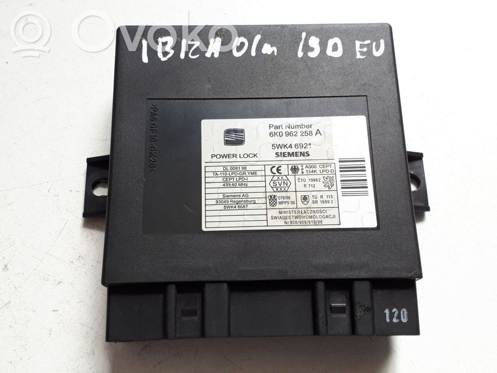 Moduł / Sterownik komfortu   6K0962258A,5WK46921