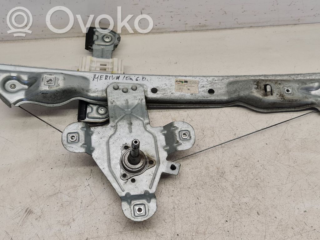 Opel Meriva B Ręczny podnośnik szyby drzwi tylnych 