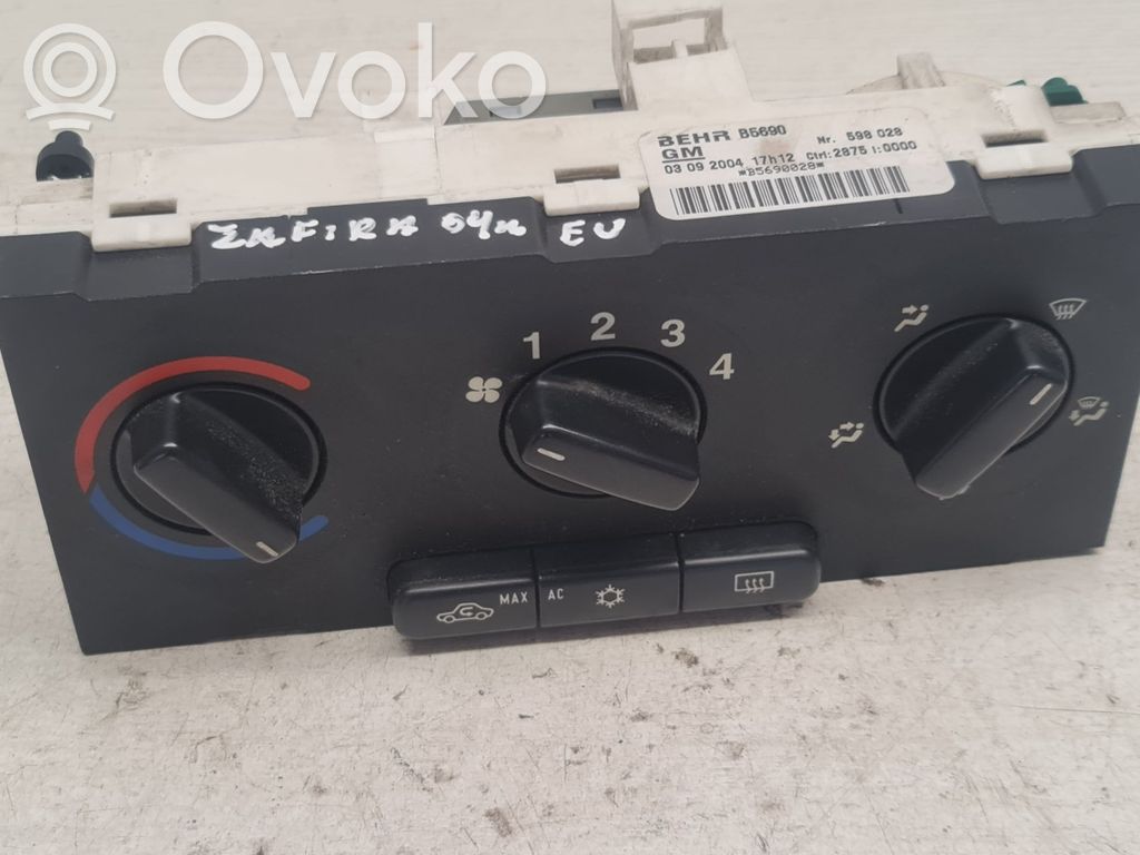 Opel Zafira A Climate control unit 