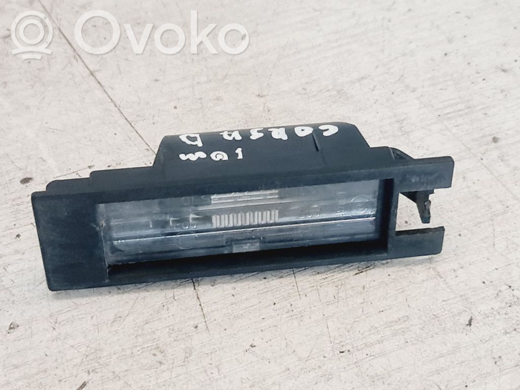 Opel Corsa D Rekisterikilven valo 