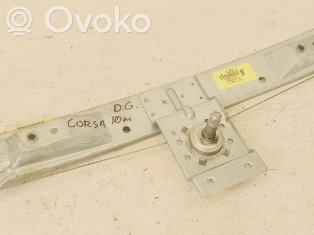 Opel Corsa D Regulador manual de la ventanilla trasera 