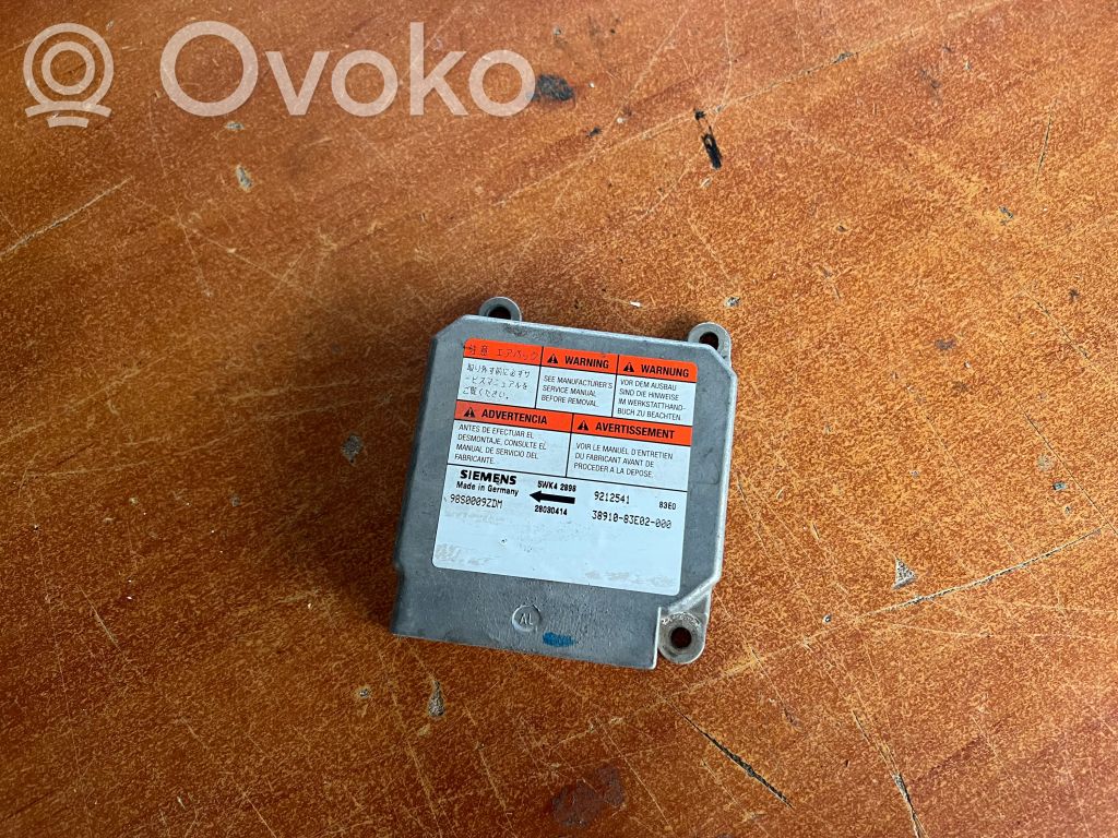 Opel Agila A Airbag control unit/module 