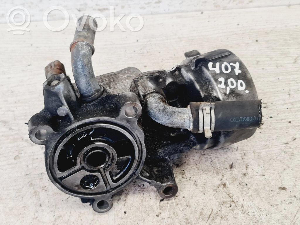 Peugeot 407 Oil filter mounting bracket 