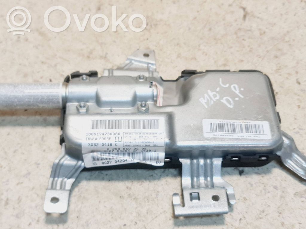 Mercedes-Benz C W203 Poduszka powietrzna Airbag drzwi przednich 