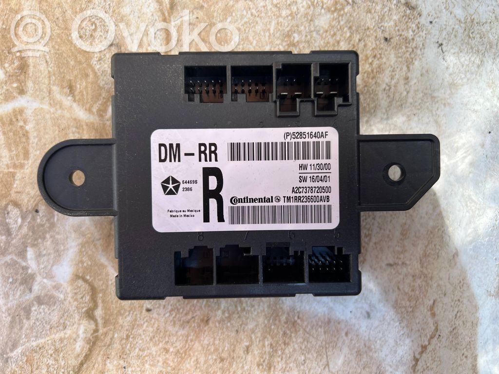 Unité de commande module de porte   52851640AF