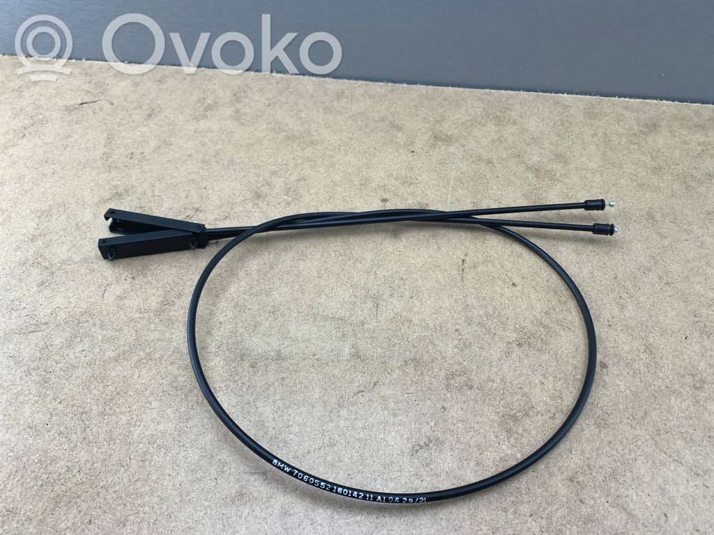 Engine bonnet/hood lock release cable   51237060552,7060552