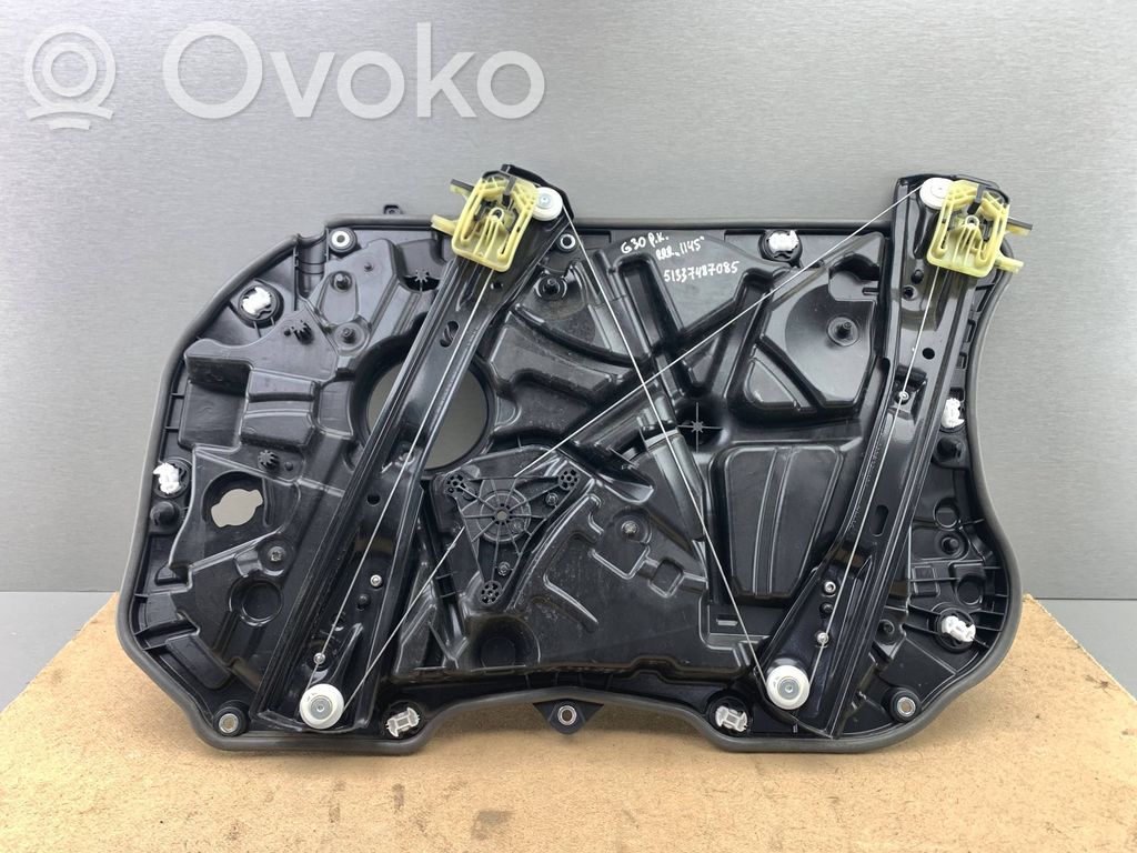 BMW 5 G30 G31 G38 Mechanizm podnoszenia szyby przedniej bez silnika 