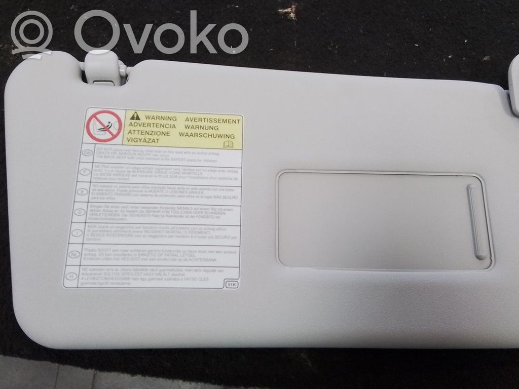 Suzuki Splash Sun visor 