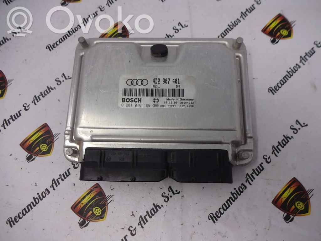 Engine control unit/module   4D2907401,0281010160