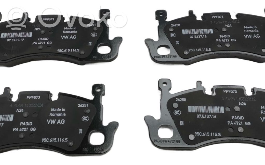 Brake pads (front)   95C698151,95C698151,95C615115S,95C615116S